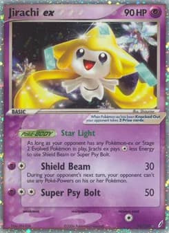 Jirachi ex card in English