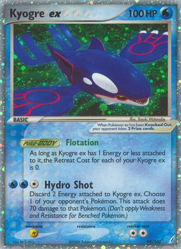Kyogre ex card in English