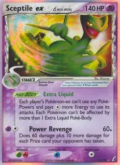 Sceptile ex δ card in English