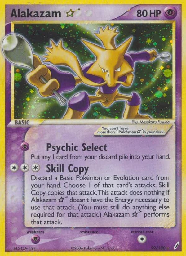 Alakazam ☆ card in English
