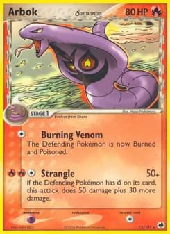 Arbok δ card in English