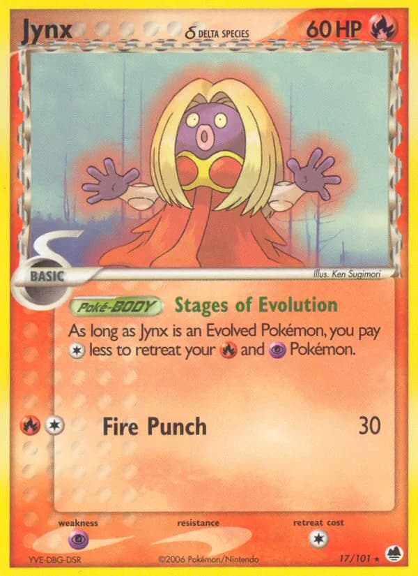 Jynx δ card in English