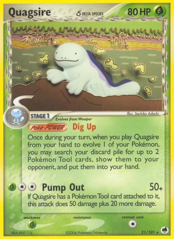 Quagsire δ card in English