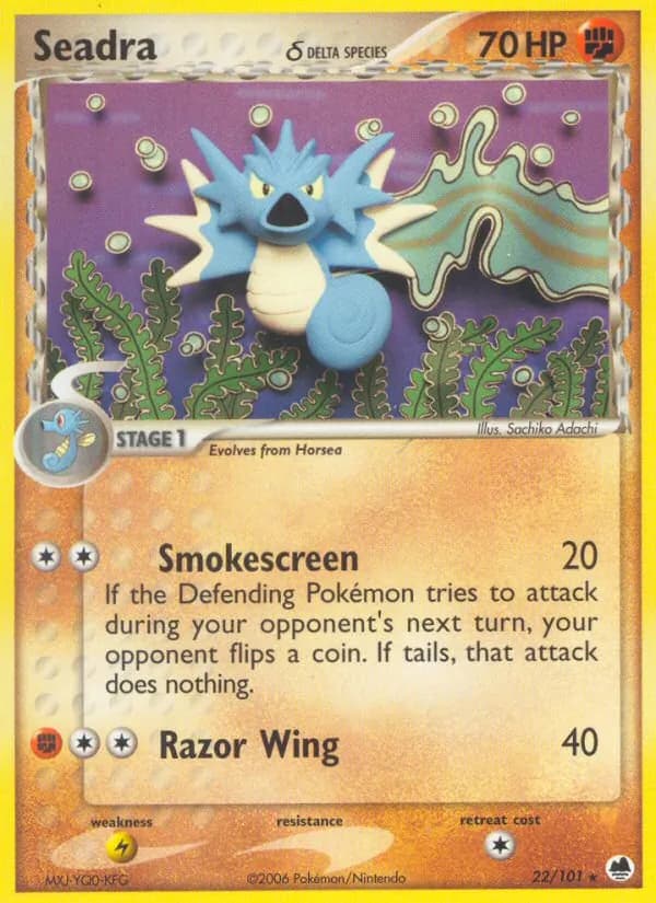 Seadra δ card in English