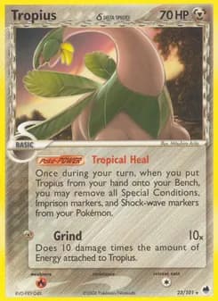Tropius δ card in English