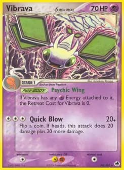 Vibrava δ card in English