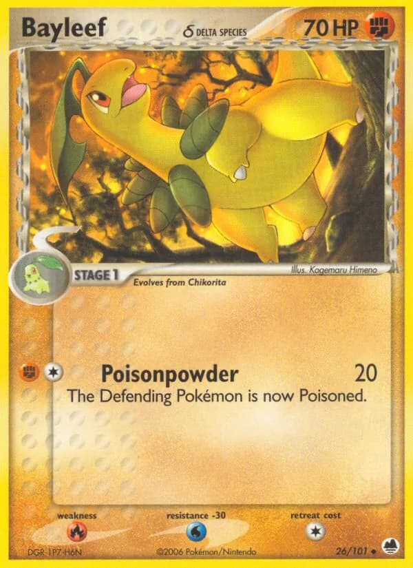 Bayleef δ card in English