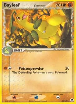 Bayleef δ card in English