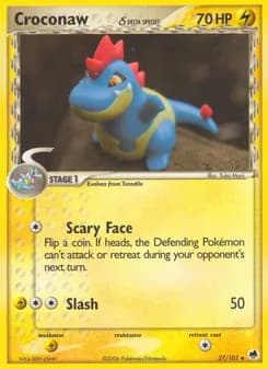 Croconaw δ card in English