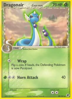 Dragonair δ card in English