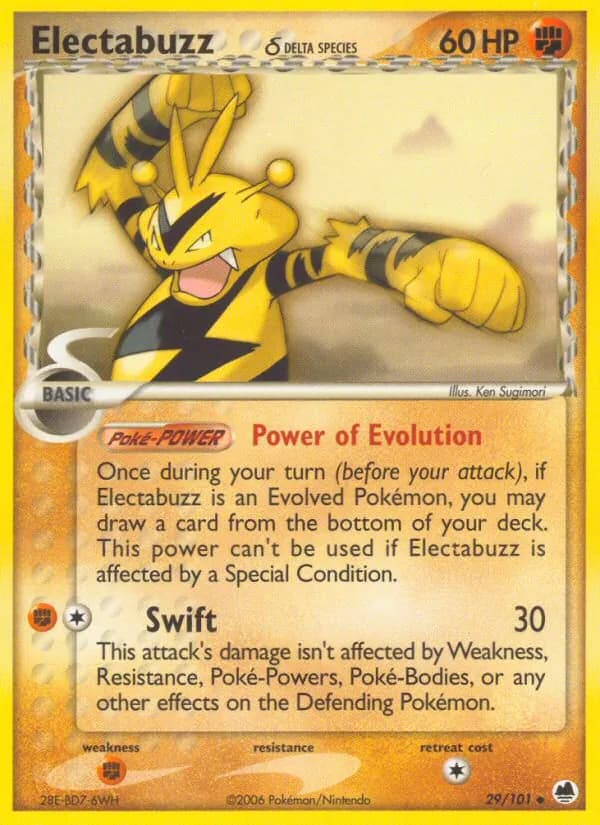 Electabuzz δ card in English