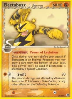 Electabuzz δ card in English