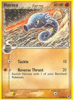 Horsea δ card in English