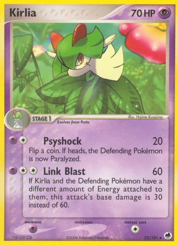 Kirlia card in English