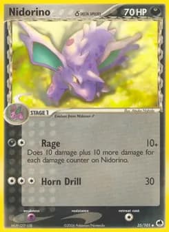 Nidorino δ card in English