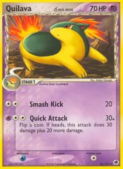 Quilava δ card in English
