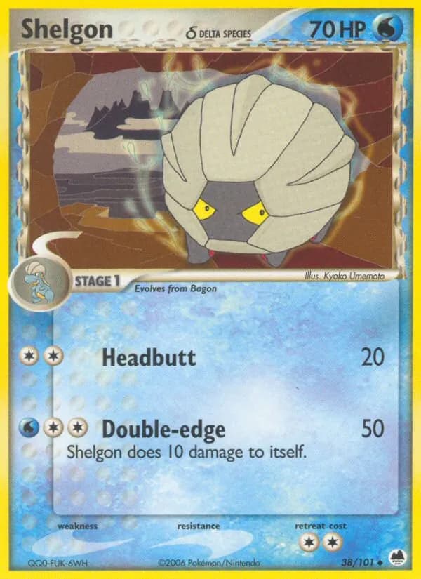 Shelgon δ card in English