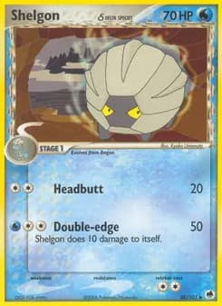 Shelgon δ card in English