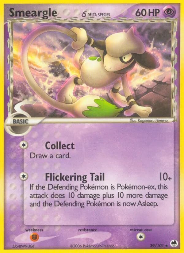 Smeargle δ card in English