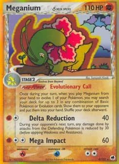 Meganium δ card in English
