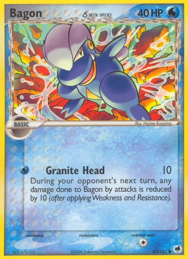 Bagon δ card in English