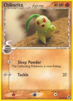 Chikorita δ card in English