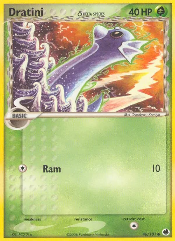 Dratini δ card in English