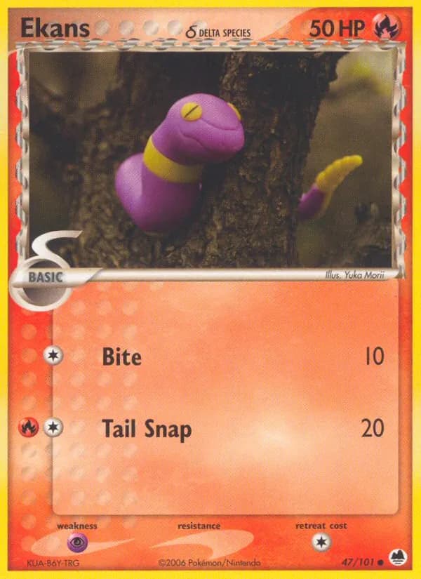 Ekans δ card in English