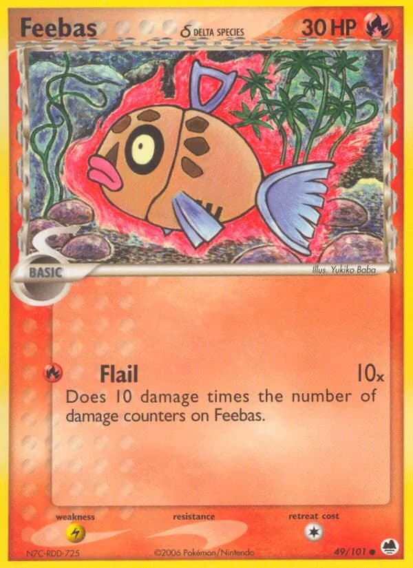 Feebas δ card in English