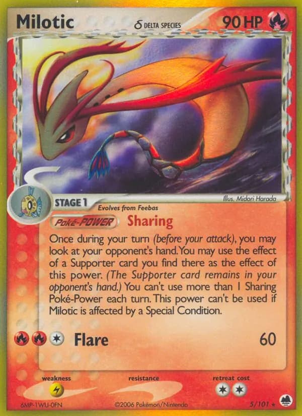 Milotic δ card in English