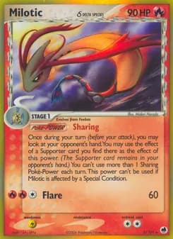Milotic δ card in English