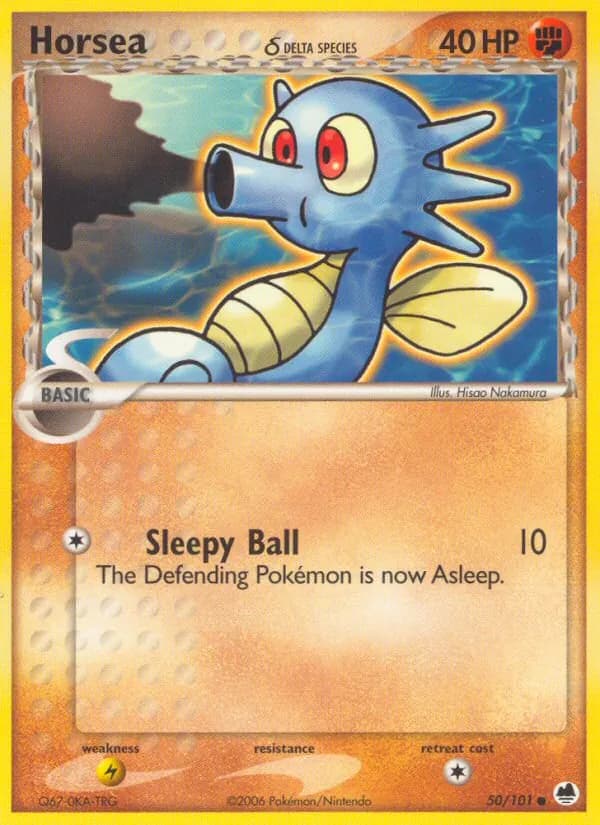 Horsea δ card in English