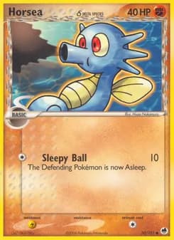 Horsea δ card in English