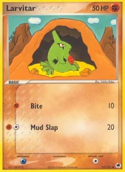 Larvitar card in English