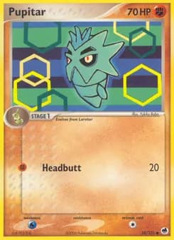 Pupitar card in English