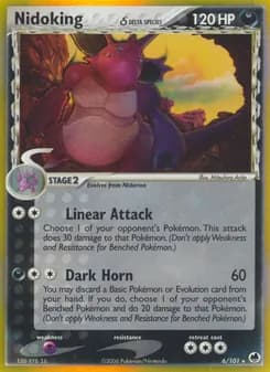 Nidoking δ card in English
