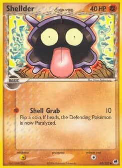 Shellder δ card in English