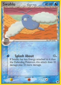 Swablu δ card in English