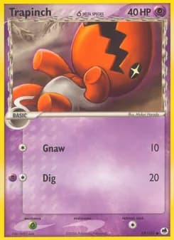 Trapinch δ card in English