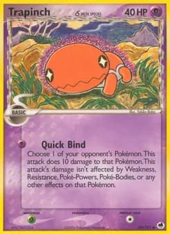 Trapinch δ card in English