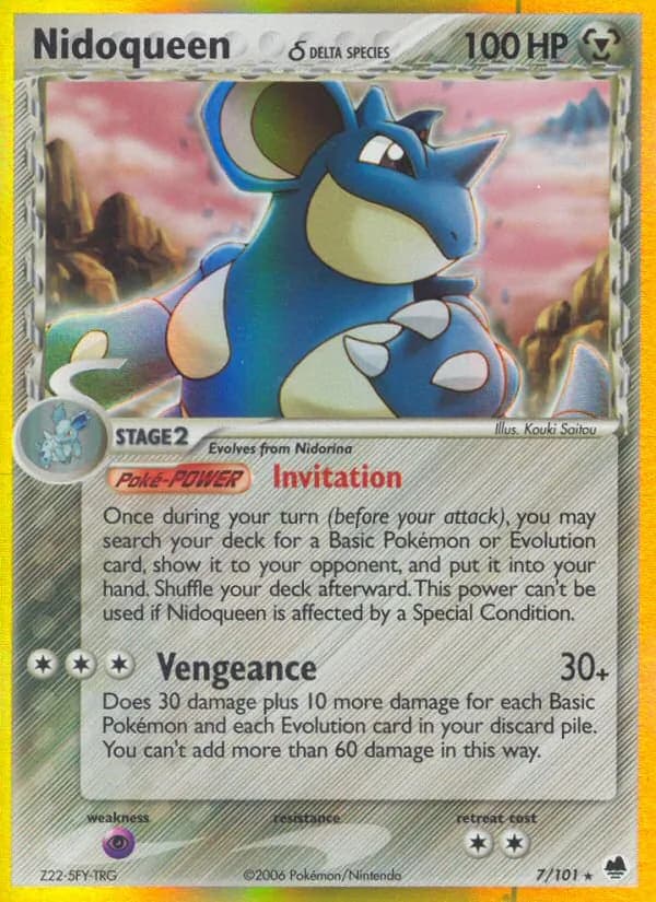 Nidoqueen δ card in English