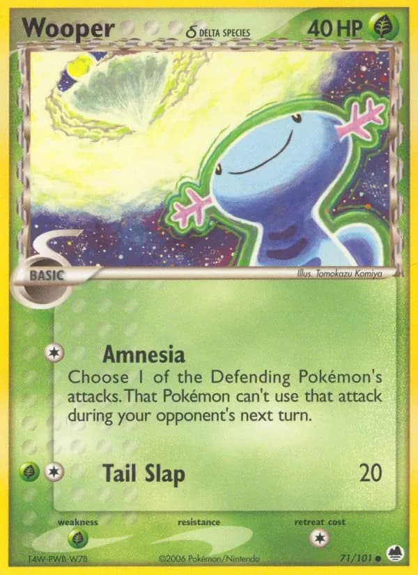 Wooper δ card in English
