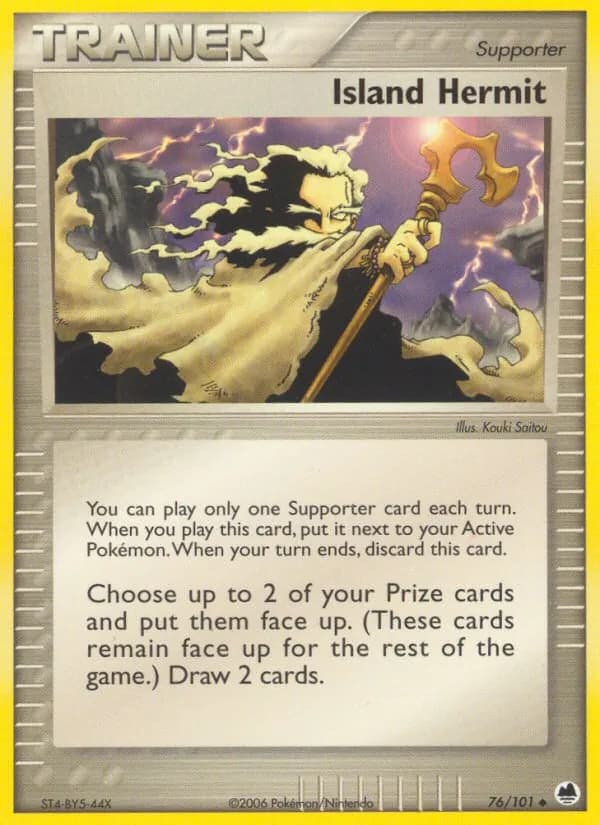 Island Hermit card in English