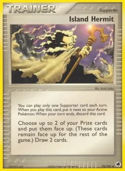 Island Hermit card in English