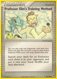 Professor Elm's Training Method card in English