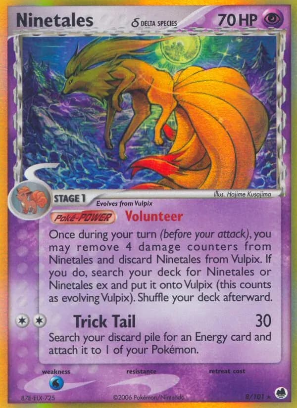 Ninetales δ card in English