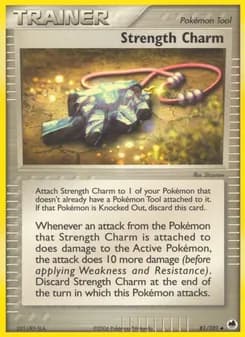Strength Charm card in English