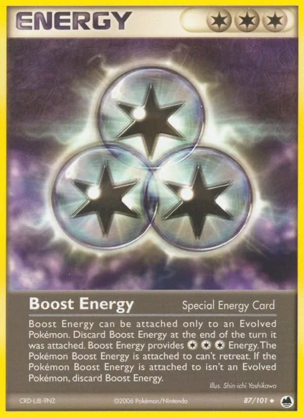 Boost Energy card in English