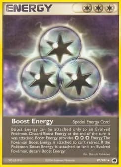 Boost Energy card in English