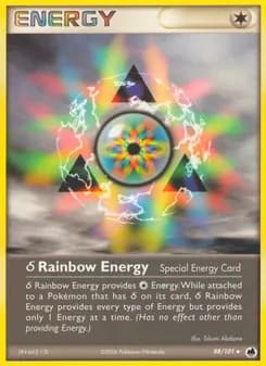δ Rainbow Energy card in English